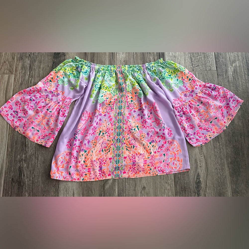 Lilly Pulitzer Off the Shoulder Top - Picture 6 of 6